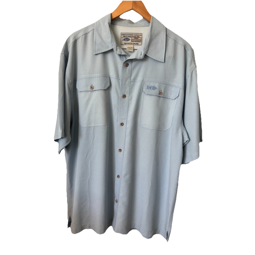 American Fishing Tackle Fishing Shirt Vented Short Sleeve Genuine Bluewater XL